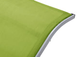 Sun Lounger Green Aluminium Standard Adjustable Armrests 310540