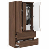 Bathroom Cabinet Brown Oak 79.5 x 49 x 156 cm Engineered Wood 3406252