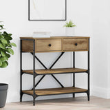 Console Table with Drawer Brown 75 x 34.5 x 75 cm Wood 871313