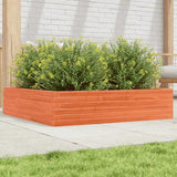 Garden Planter Wax Brown 100x100x23 cm Solid Wood Pine 847210