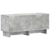 5 Piece LED TV Cabinet Concrete Grey Engineered Wood 3416419