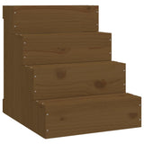 Pet Stair Honey Brown 40x49x47 cm Solid Wood Pine 822469