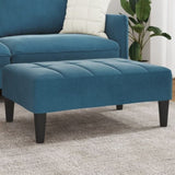 Footstool Blue 77x55x31 cm Velvet 4007383