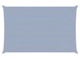 Sun Shade Sail Blue and White 7 x 6 m 100% Polyester Oxford 42031109