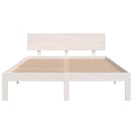 Bed Frame without Mattress White 150x200cm King Size 810501