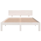 Bed Frame without Mattress White 150x200cm King Size 810501