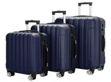 3 Pcs Suitcase Lightweight ABS Carry-on Hand Luggage 4 Spinner Wheels Trolley Case 20995564