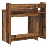 Desk with Shelf Old Wood 97 x 45 x 90 cm Engineered Wood 875240