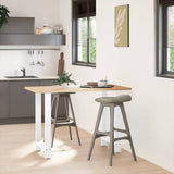 Bar Table Legs White 2 pcs 60x cm Steel 4013333
