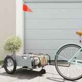 Bike Trailer Grey Oxford Fabric and Iron 94189
