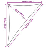 Sunshade Sail 160 g/m Dark Green 4x5x6.8 m HDPE 311486