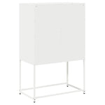 ZNTS Highboard White 68x39x107 cm Steel 853349