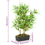 Artificial Bamboo Tree 500 Leaves 80 cm Green 358988