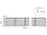 Gabion with 5 mm Wire and 10x10 cm Mesh 1100x50x100 cm 3465232