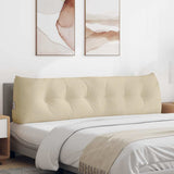 Back Pillow Cream 180 x 24 x 50 cm Fabric 42014564