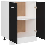 801189 Bottom Cabinet "Lyon" Black 60x46x81,5 cm Engineered Wood