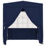 ZNTS Professional Party Tent with Side Walls 2x2 m Blue 90 g/m² 48517