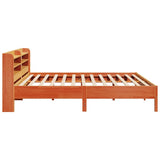 Bed Frame without Mattress Wax Brown 180x200 cm Super King Solid Wood Pine 3306881