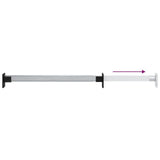 Telescopic Wardrobe Rails 4 pcs Silver 58-100 cm 3102979
