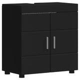 Bathroom Cabinet Set with Storage TULUM Black 60 x 34 x 63 cm 880322