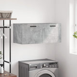 Wall Cabinet Concrete Grey 80x36.5x35 cm Engineered Wood 830088