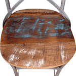 Bar Chair Solid Reclaimed Wood 244014