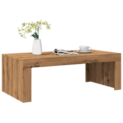 ZNTS Coffee Table Artisan Oak 102x50x35 cm Engineered Wood 856683