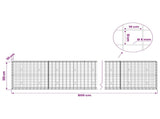 Gabion with 5 mm Wire and 10x10 cm Mesh 800x30x100 cm 3465130