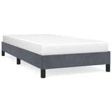 Bed Frame without Mattress Dark Grey 100x203 cm Twin XL Velvet 347004