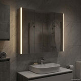 Bathroom Mirror Cabinet Concrete Grey 83.5 x 15.5 x 70 cm 889266