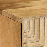 TV Cabinet Brown 105x33x46 cm Solid Wood Mango 4017734