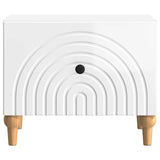 Coffee Table High Gloss White 49 x 50 x 40 cm Engineered Wood 894279