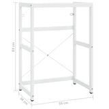 Bathroom Washbasin Frame White 59x38x83 cm Iron 338497