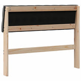 Upholstered Headboard Dark Grey 100 cm Solid Pine Wood 879190