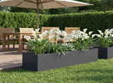 Garden Planter Anthracite 100 x 20 x 20 cm Cold-rolled Steel 8005180