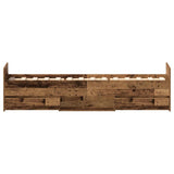 Bed Frame Old Wood Engineered Wood, Solid Pinewood Single 3328794