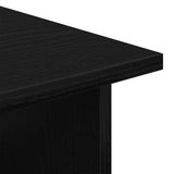 Rolling Cabinet Black Oak 60 x 45 x 55 cm Engineered Wood 862674