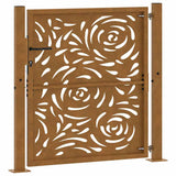 Garden Gate 100x100 cm Weathering Steel Flame Design 4100994