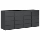 Wheelie Bin Storage for 4 Bins Anthracite 272 x 77.5 x 121.5 cm 3394785
