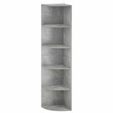Corner Shelf 5-Tier 41.5 x 41.5 x 178 cm Engineered Wood 8016329
