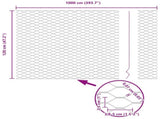 Hexagon Fence Green 1.2 x 10 m PVC 42005350