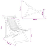 Deck Chair 3 Position Solid Eucalyptus Wood Natural 42024926