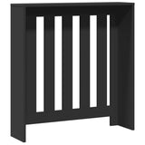 Radiator Cover Black 78x20x82 cm Engineered Wood 852727