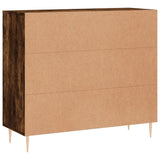 Sideboard Smoked Oak 90x34x80 cm Engineered Wood 828097