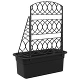Planter Trellis Anthracite 58 x 29 x 78 cm PP 42033398