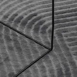 Rug IZA Short Pile Scandinavian Look Anthracite 100x200 cm 375427