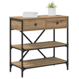 Console Table with Drawer Brown 75 x 34.5 x 75 cm Wood 871313