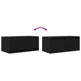 TV Cabinets 2 pcs Black Oak 60x31x25.5 cm Engineered Wood 861493