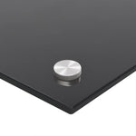 Kitchen Backsplash Black 90 x 60 cm Tempered Glass 249489