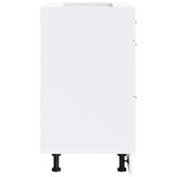 Kitchen Base Cabinet Porto White Engineered Wood 854259